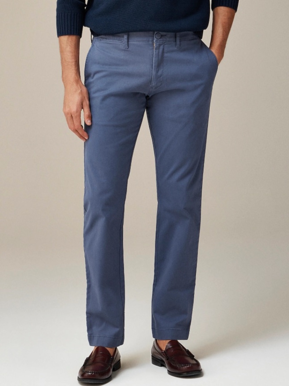 J crew dusty navy 484 Slim-fit stretch chino pant